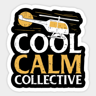 Helicopter Pilot Vintage - Keep Calm Collective Sticker